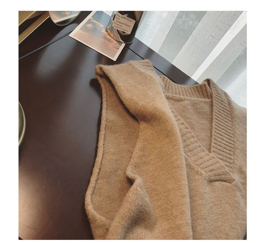 innomori - V-hals effen trui-vest