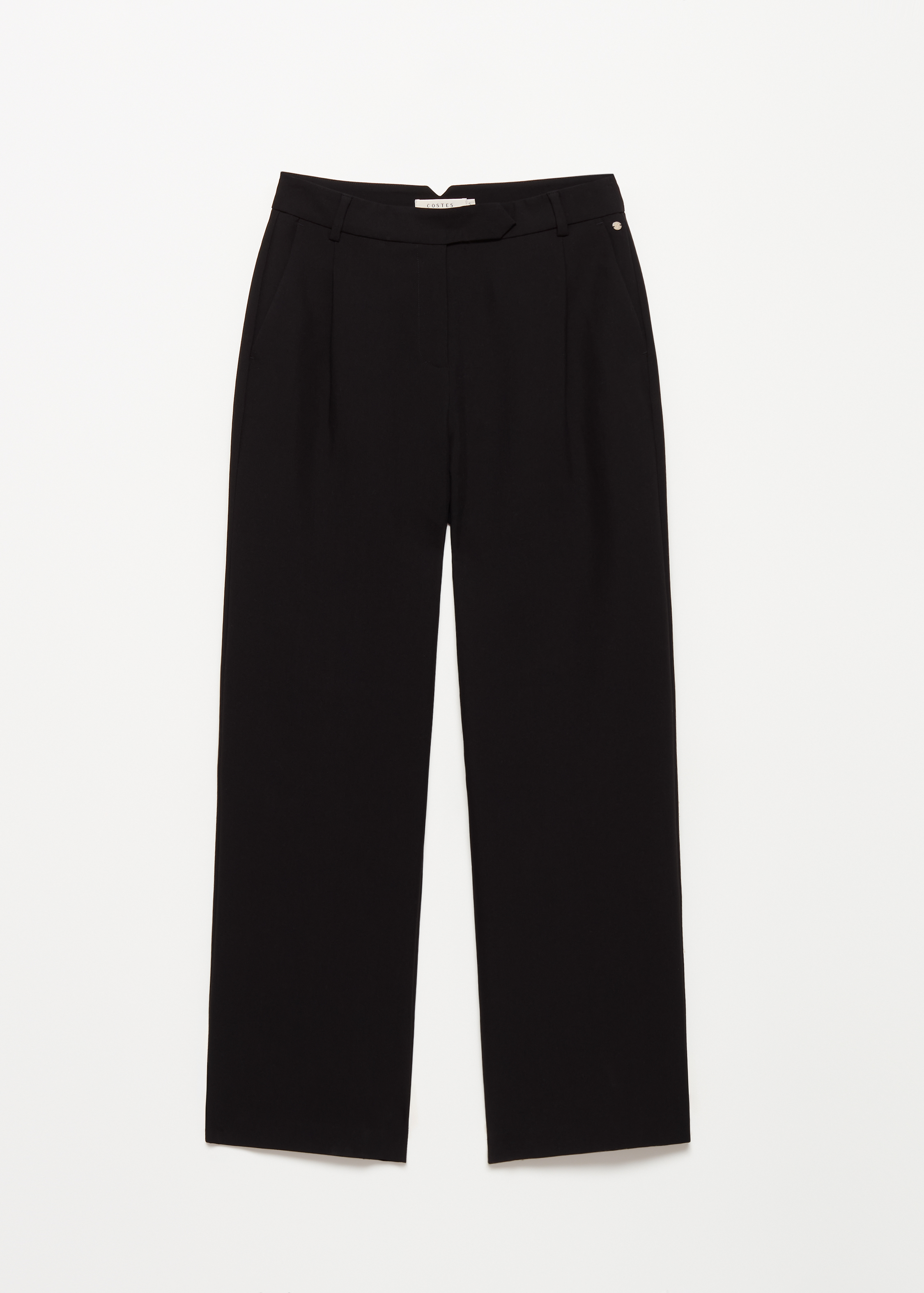 Pantalon met plooidetails