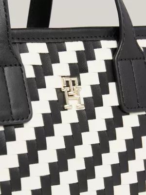 Bolsa pequena TH City com listras irregulares