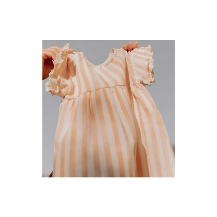 Studio Bohème Robe Cousine Rayée | Rose