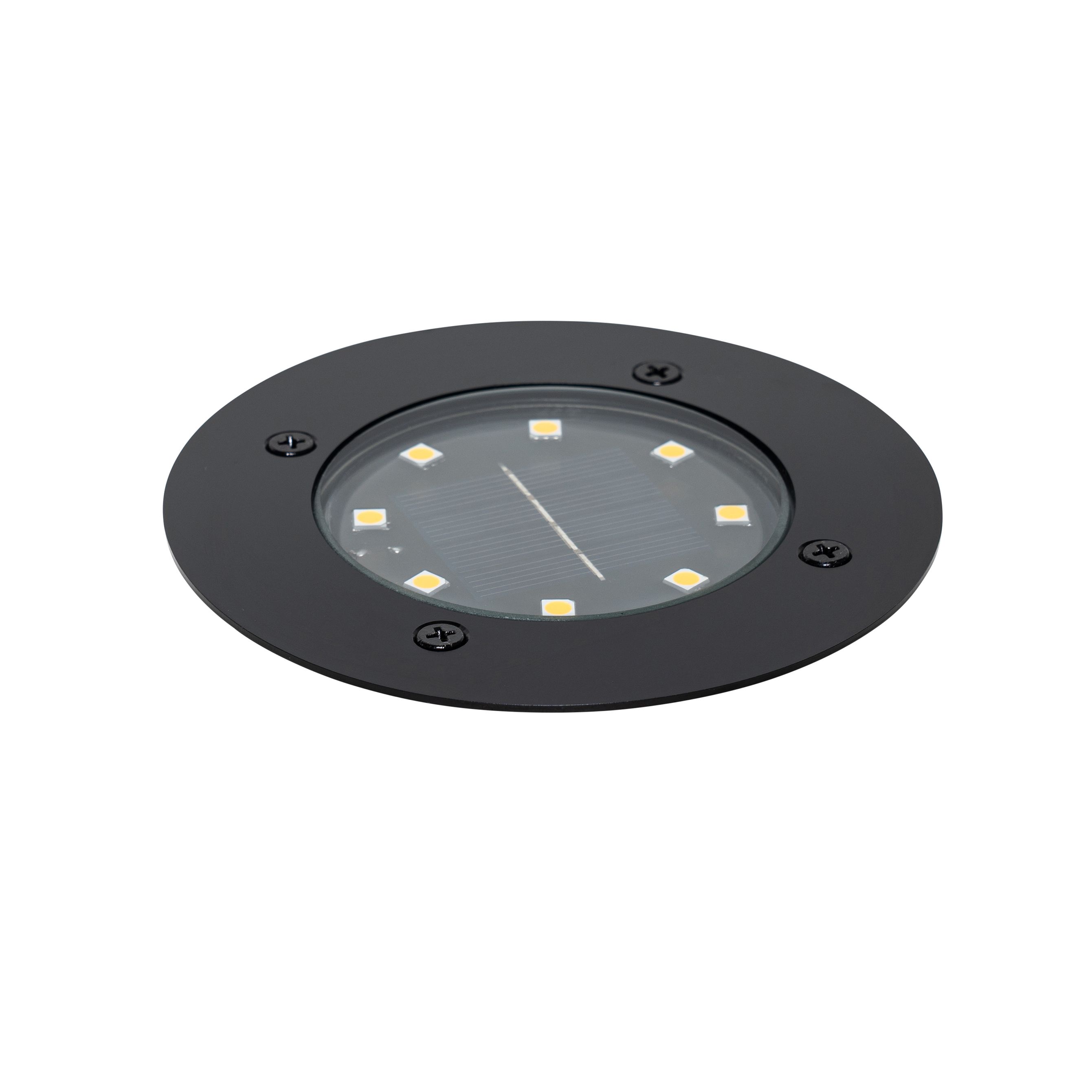 Moderne grondspot zwart incl. LED IP65 Solar - Terry