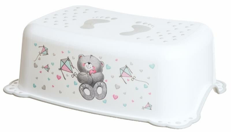 Maltex Babymatex Schemel Tritthocker Bär weiß