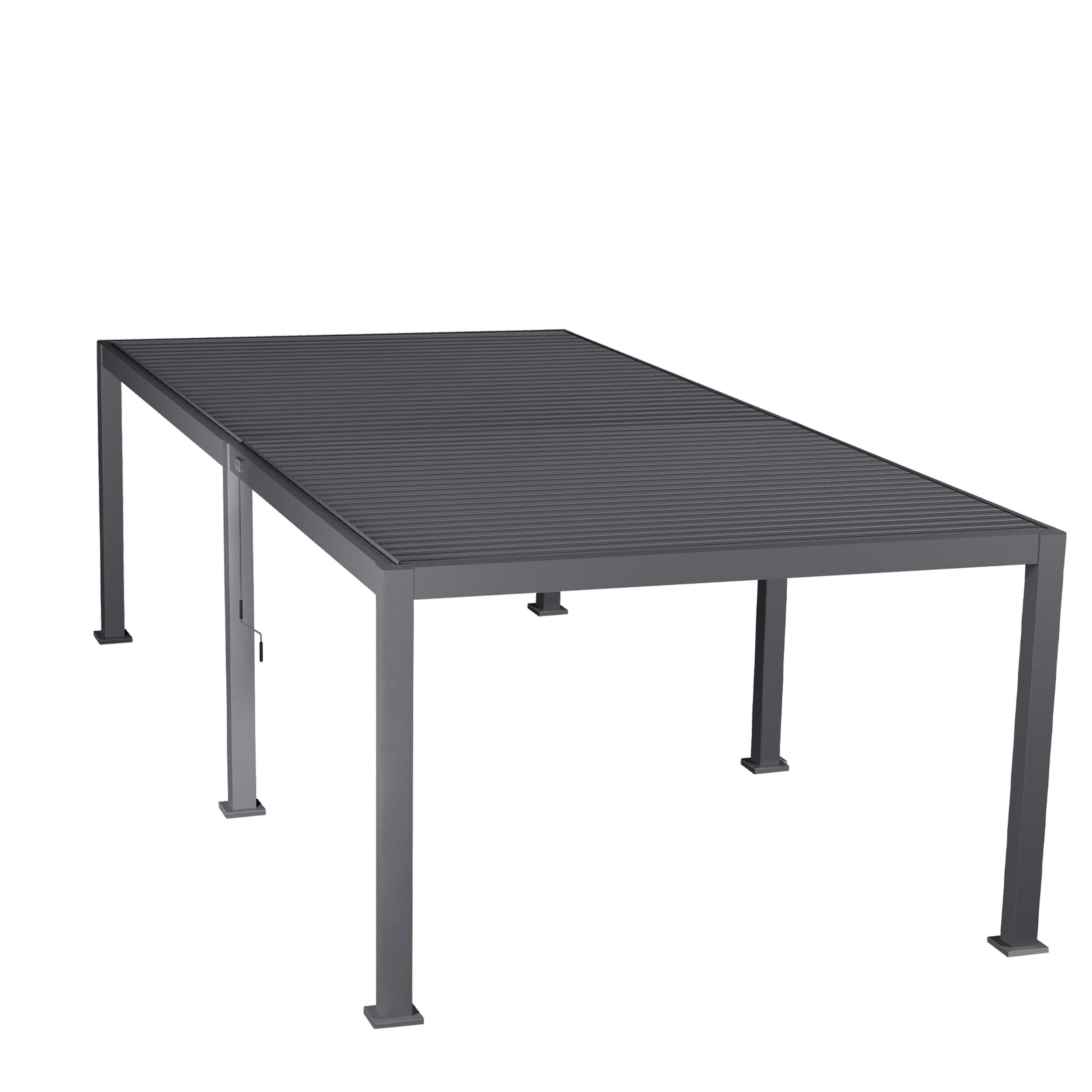 PERGOLA EVORA 6X3.6M GRAPHITE