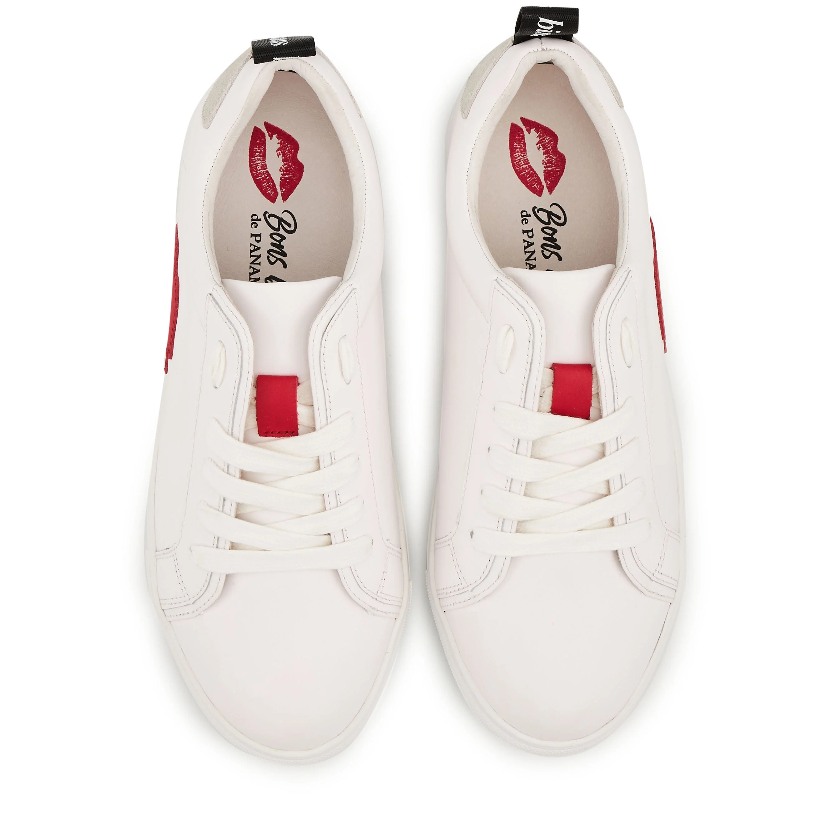 BETTY - Sneakers en cuir | Rouge