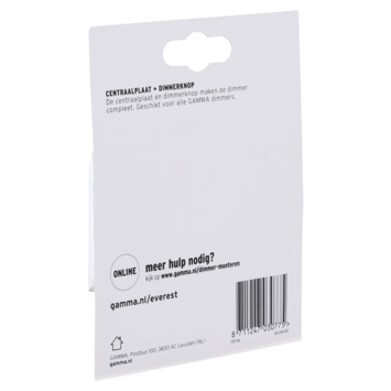 GAMMA Everest Centraalplaat Dimmer Wit
