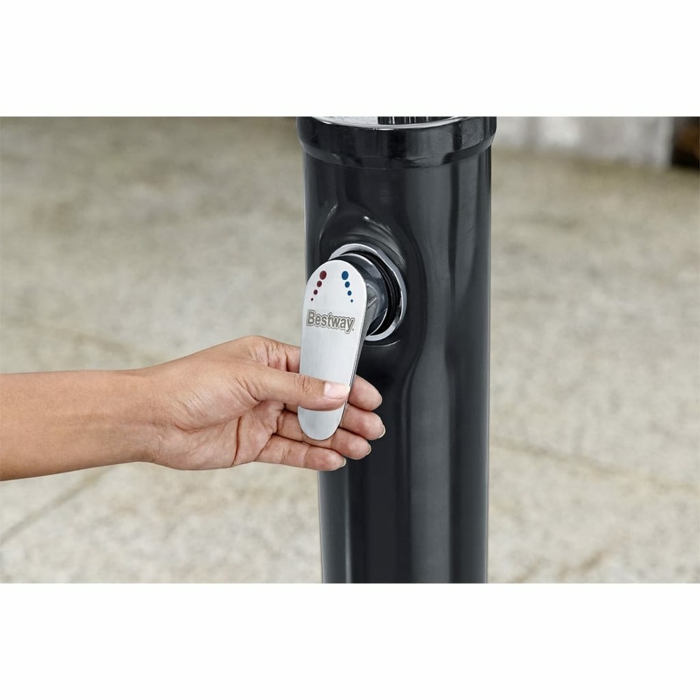 Douche d'extérieur solar flow noir 8 l