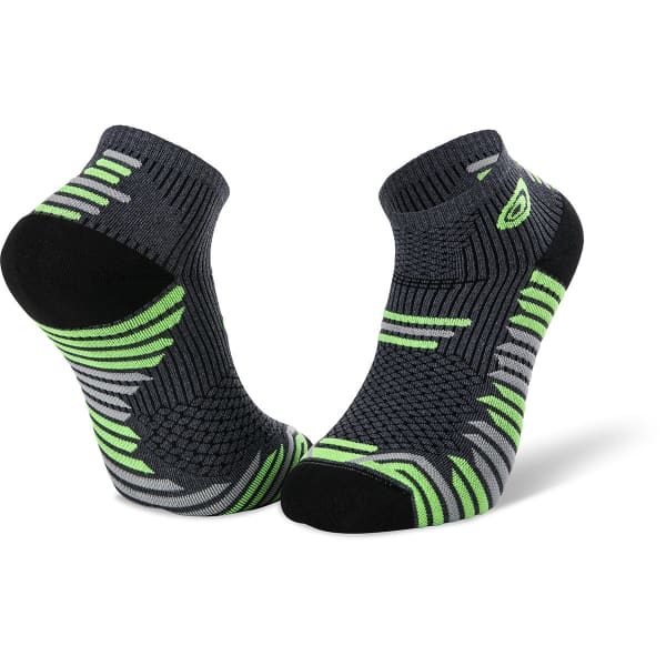 Chaussette running BV SPORT SOCQUETTE TRAIL ELITE GRIS/VERT
