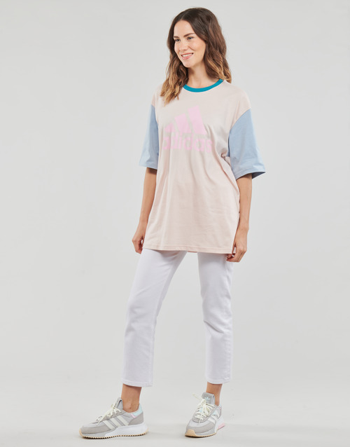 Adidas Sportswear - BL BF TEE - Beige / Bleu