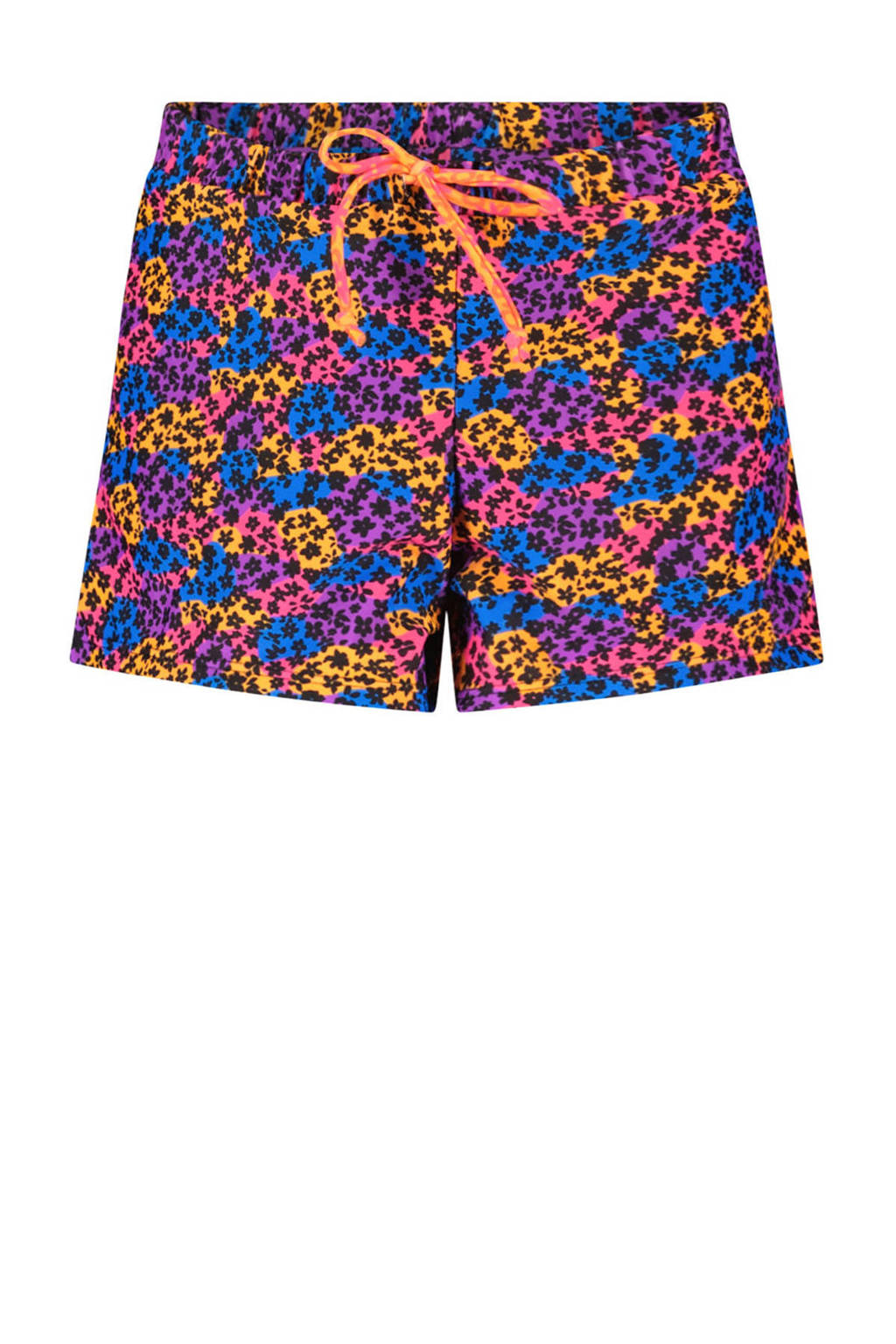 strandshort paars/blauw/zwart