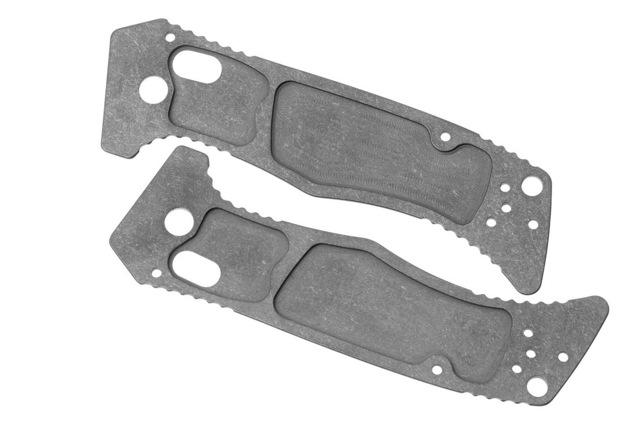 Lex Custom Benchmade Mini Adamas Scales MATSW Turtle Stonewashed Titanium, handgreepschalen
