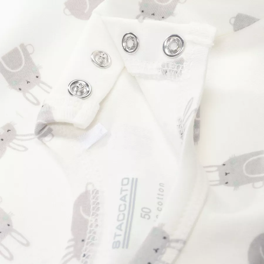 STACCATO Shirt cream white gemustert