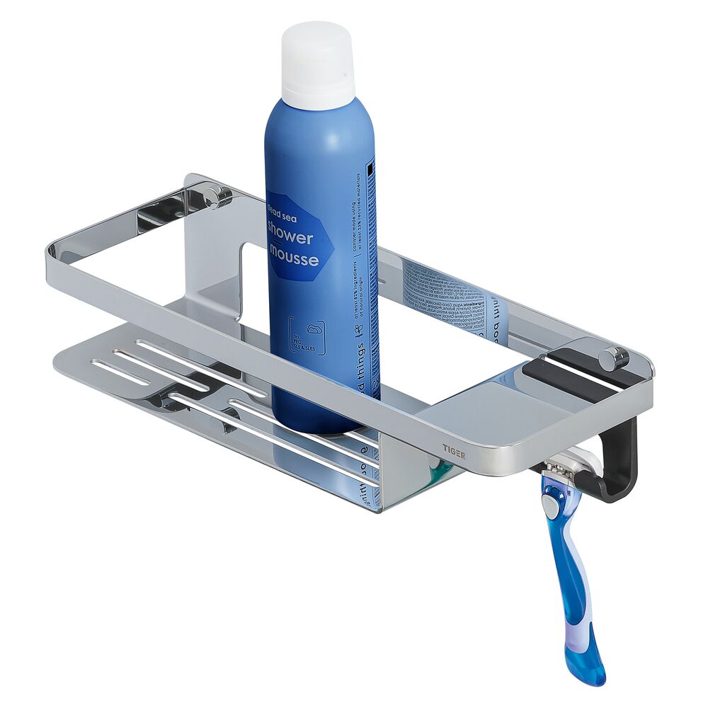 Tiger Caddy douchemand met handdoekhaak 32cm chroom