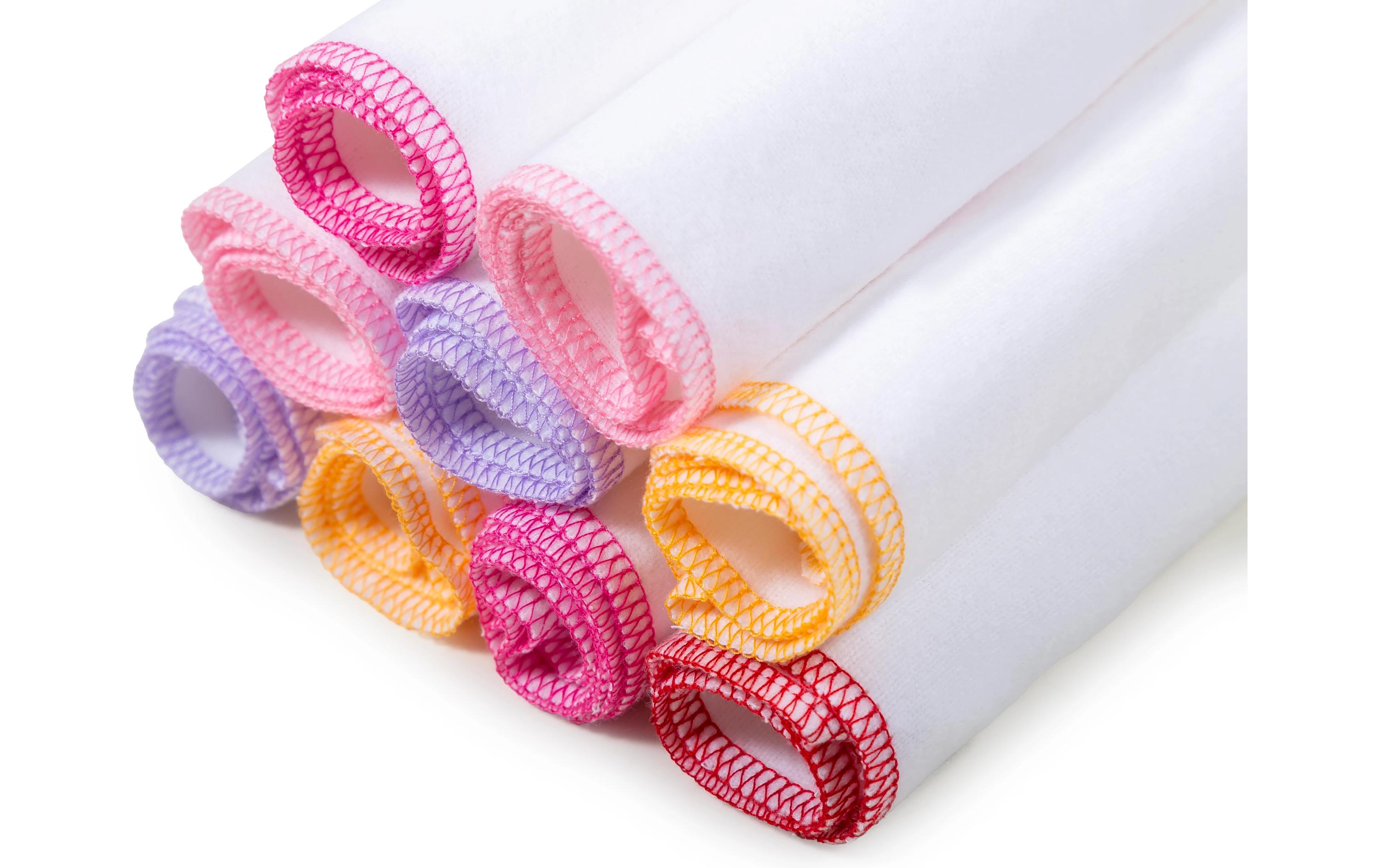 Moltonwaschlappen 9-er Set 30 x 30 cm, RosaKinderwaschlappen