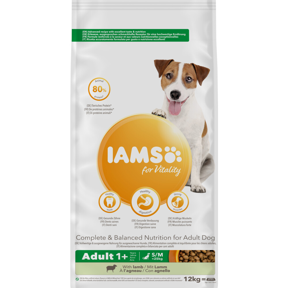 Iams Dog Adult Small - Medium Lam12 kg