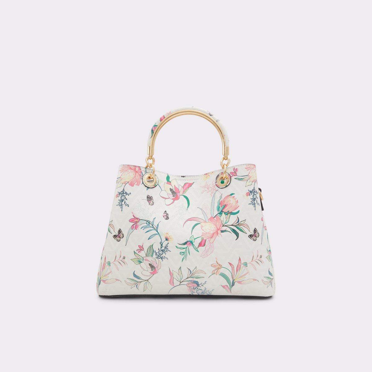 Surgoinee White Multi Women Tote Bags