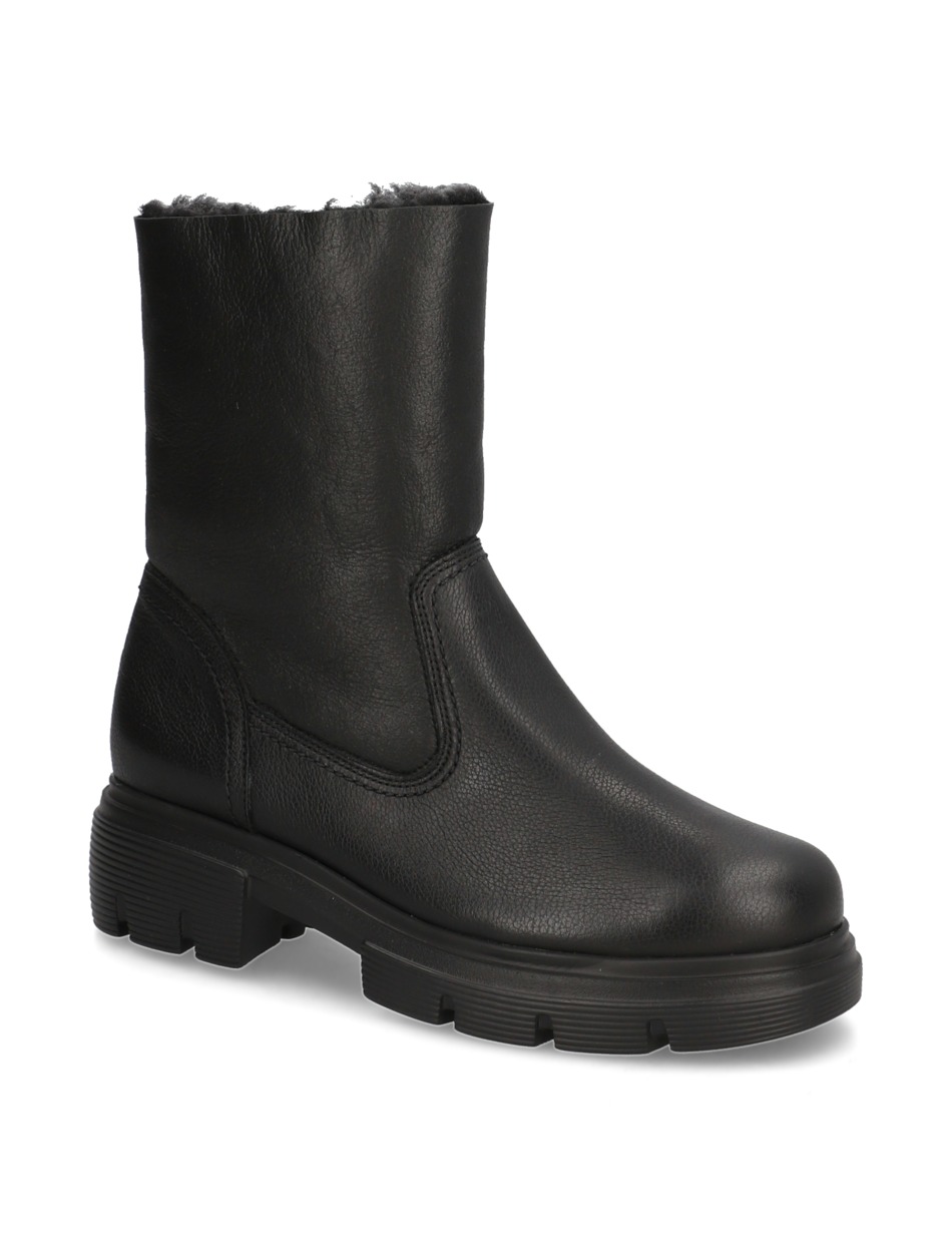 Lederkombination Boot