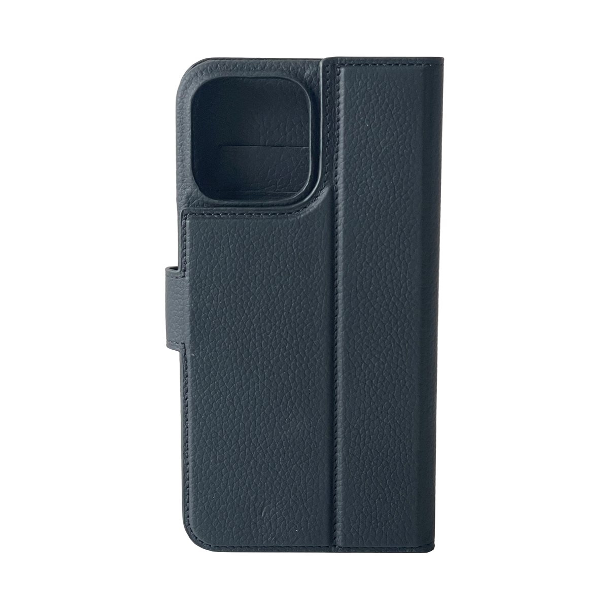 2in1 iPhone 14 Pro Max Echtleder Magnet Wallet Case Tasche Flip Cover (JOSSIP14PROMAX-M01) - Schwarz