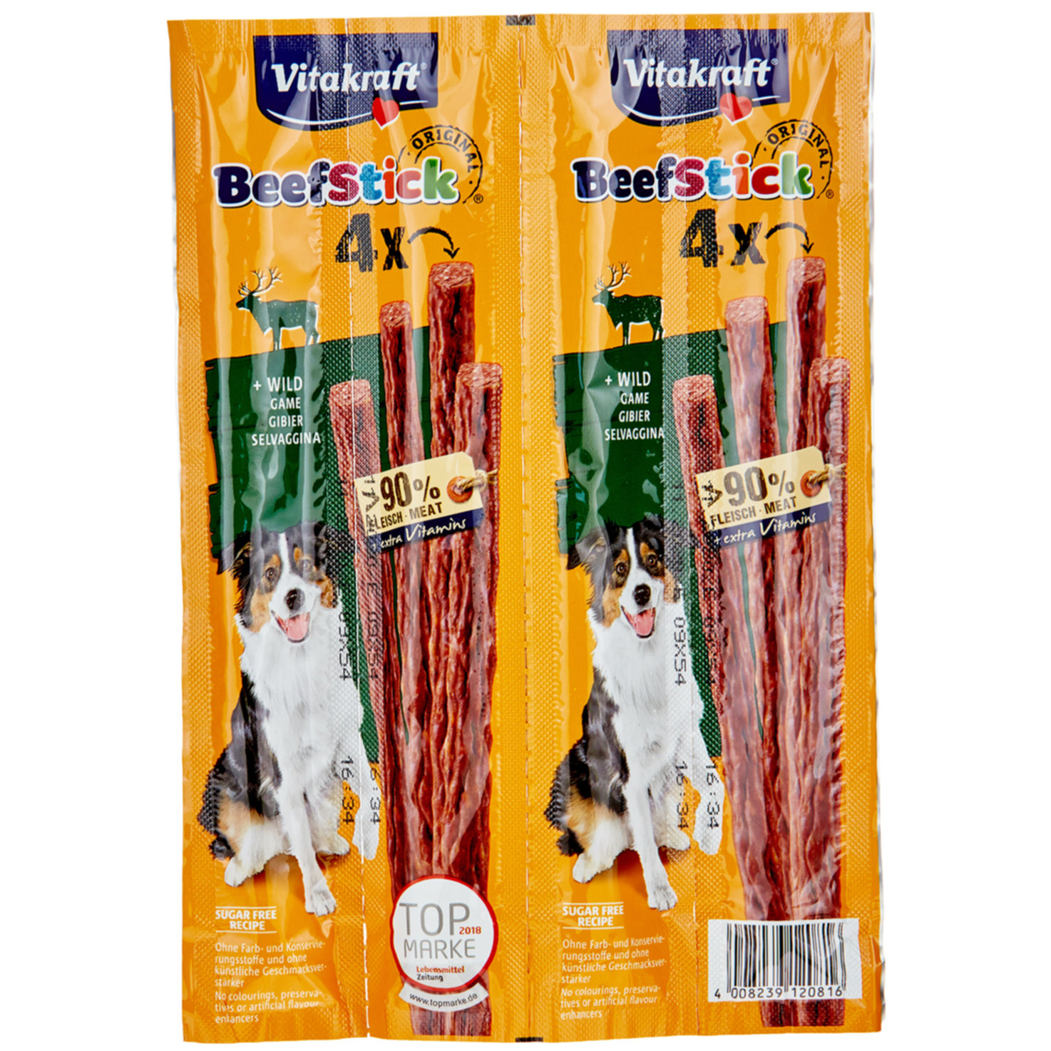 Vitakraft Beef-Stick Hundesnack Wild 4x12g
