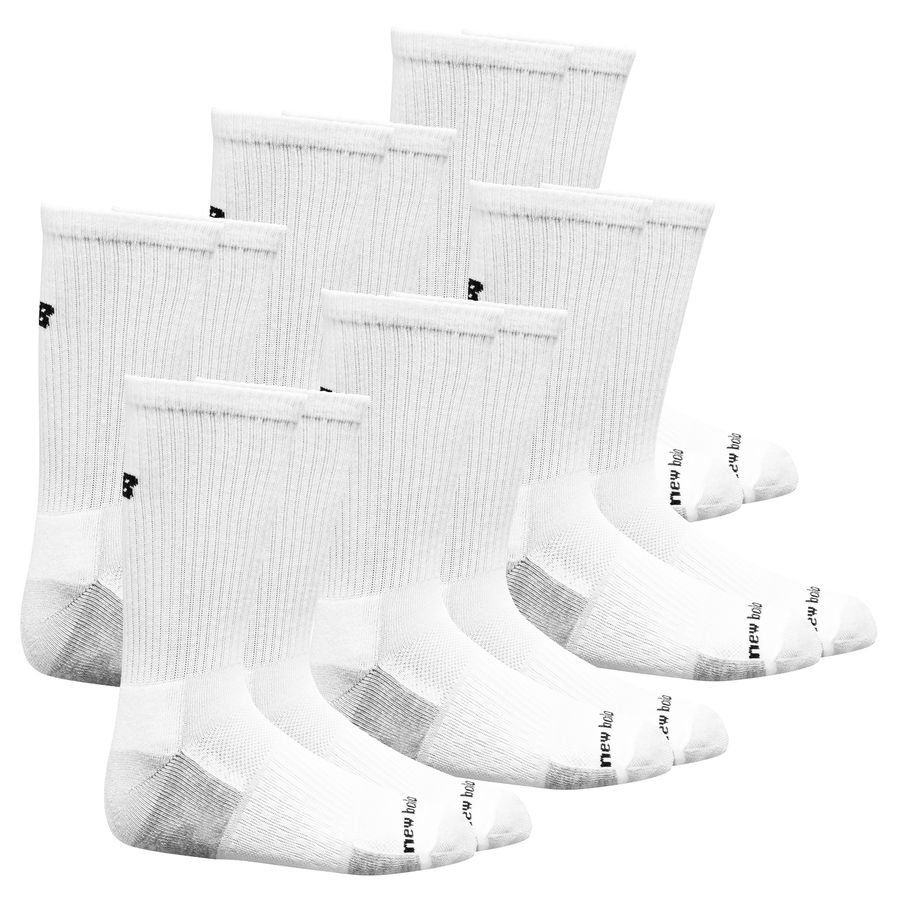 New Balance Chaussettes Cushioned Crew 6-Pack - Blanc