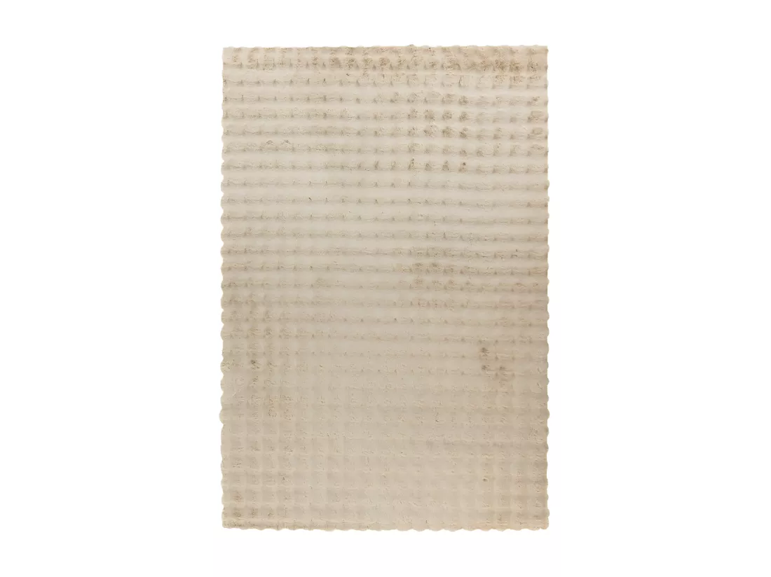 Tapis 150x80cm, design H008Y coloris beige - Confort et élégance pour votre intérieur