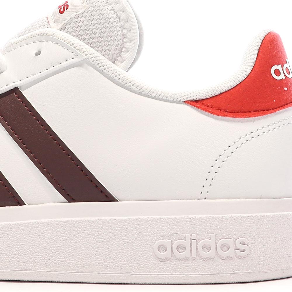 Adidas Baskets Blanches/Rouge Homme Adidas Grand Court Base 2.0