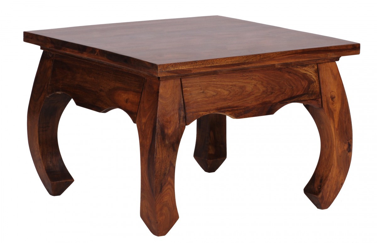 Couchtisch - Sheesham massiv gebeizt - 60x60 cm