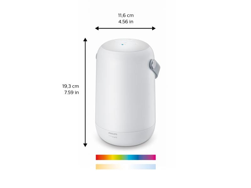 WiZ Tischleuchte 13.5W Portable Tunable White & Color Smarte Tischleuchte, steuerbar über Matter, WLAN