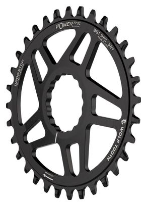 Plateau Ovale Wolf Tooth Elliptical Direct Mount Race Face Cinch Boost 3 mm Drop-Stop A Noir