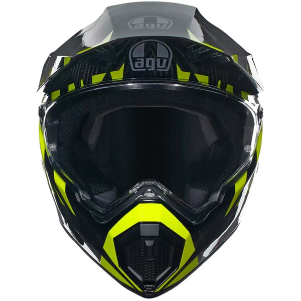 AGV - Casque AX9 Steppa Carbone / Jaune fluo / Gris