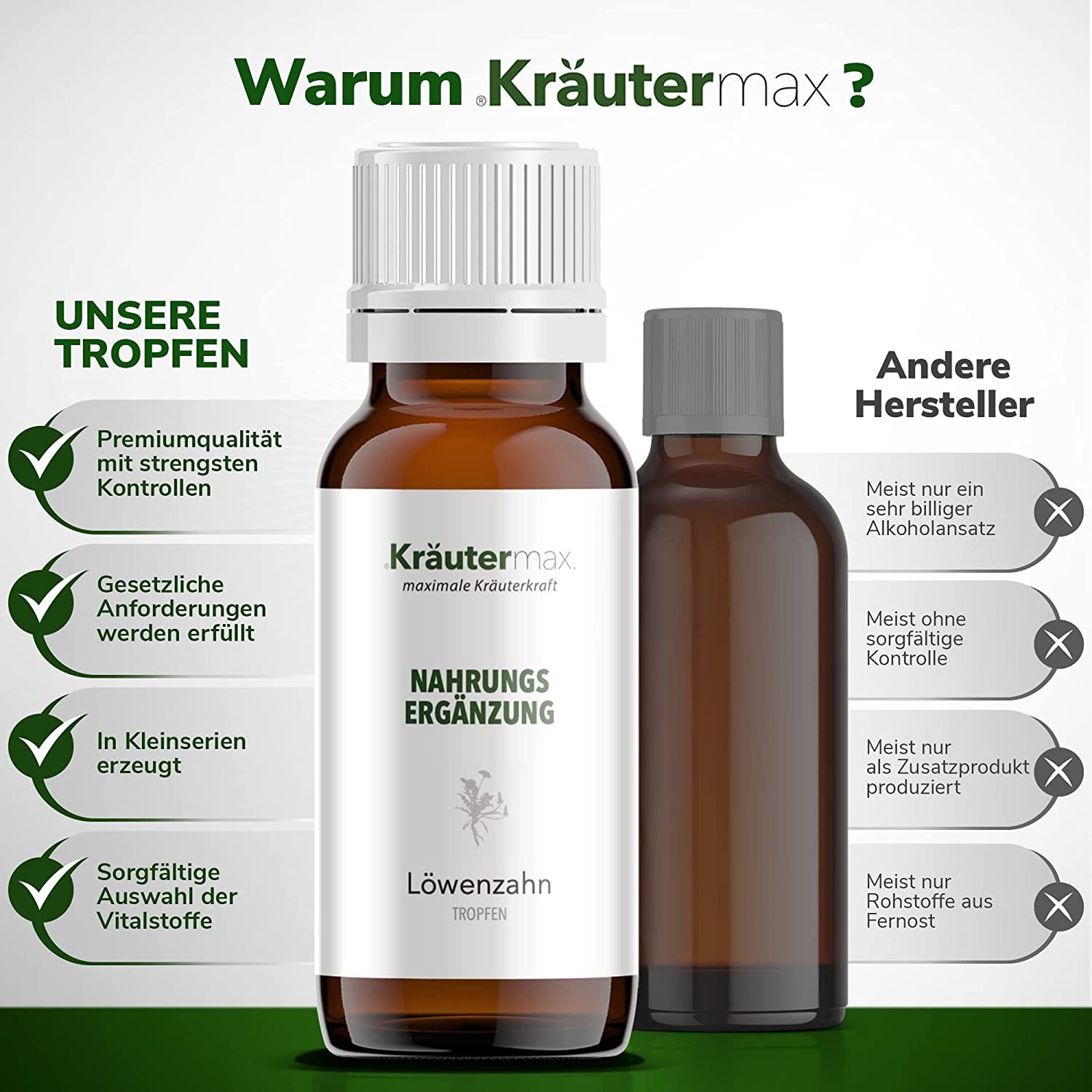 Kräutermax Löwenzahnwurzel Tropfen Extrakt aus Taraxacum officinale