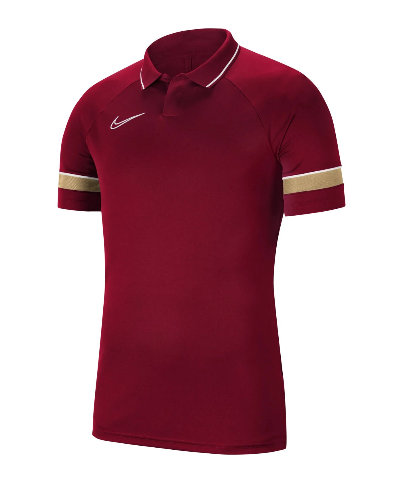 Nike Academy 21 Poloshirt Rot Weiss F677