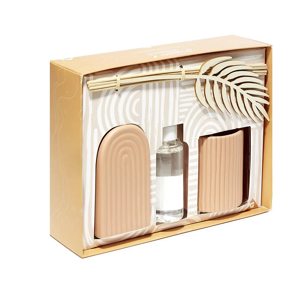 Bougie avec diffuseur en céramique 100ml - 3 modèles
