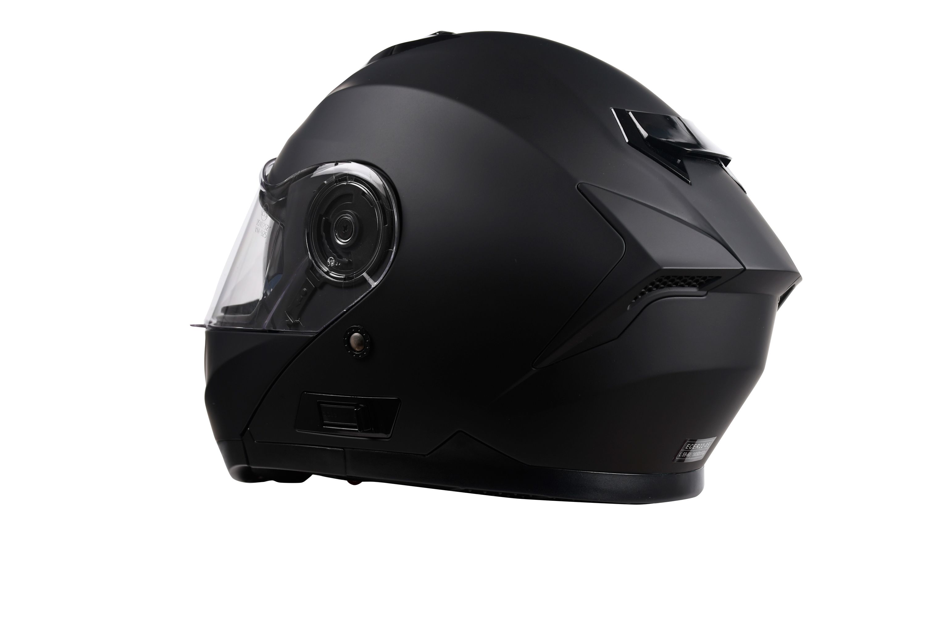 Motorrad Klapphelm schwarz matt Grösse 59/60