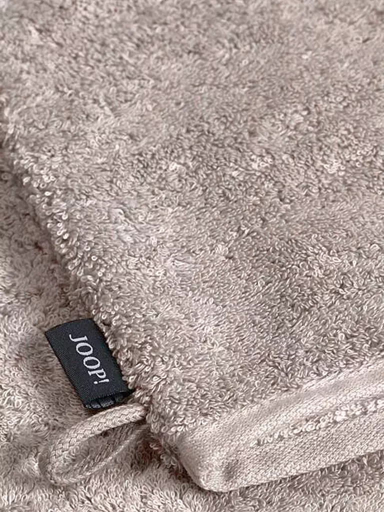 JOOP Waschhandschuh 16x22cm DIVEDED DOUBLEFACE Natur beige