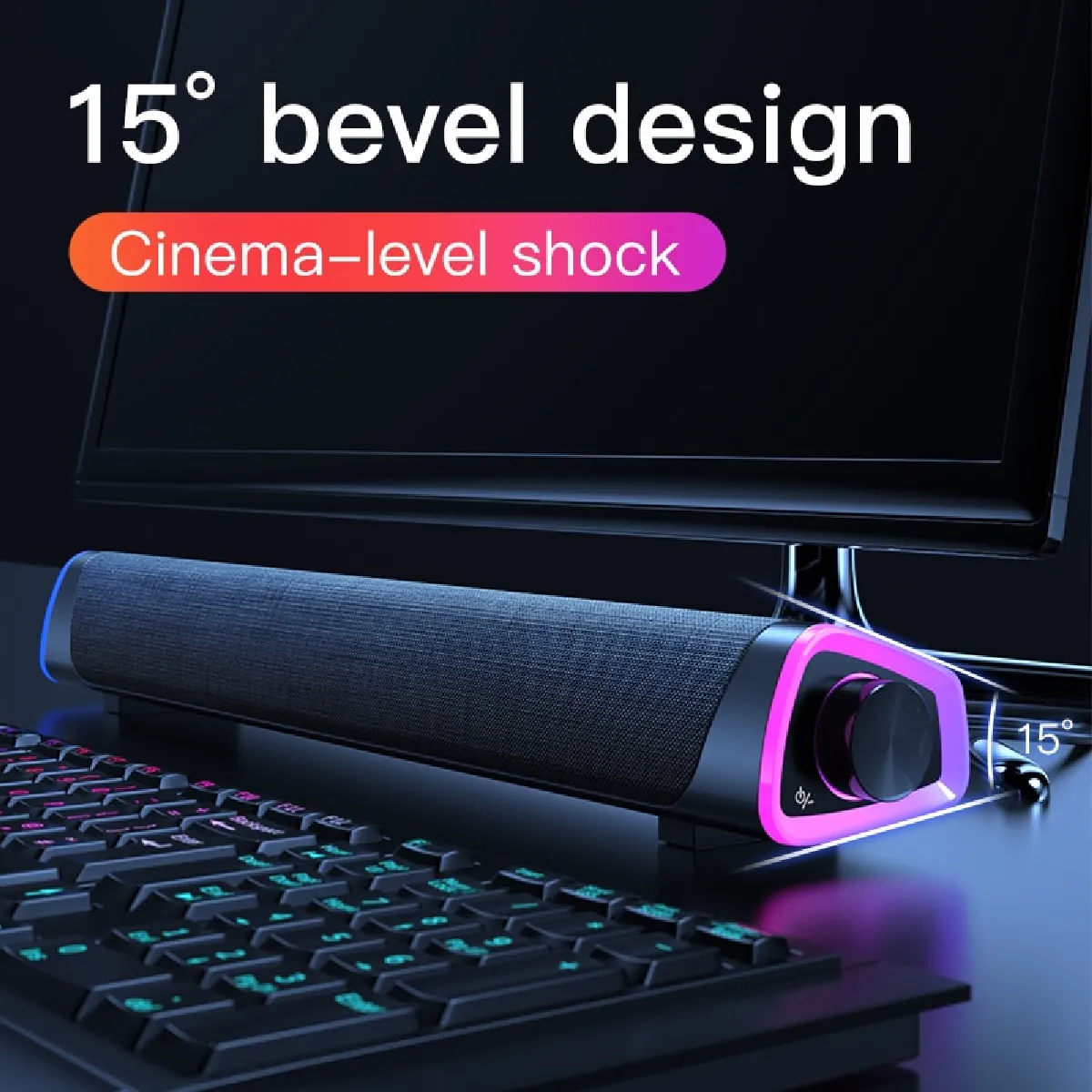 Universal Barre sonore Bluetooth - Noir