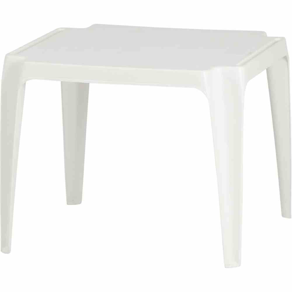 Kindertisch - weiß - stapelbar - 50x50 cm