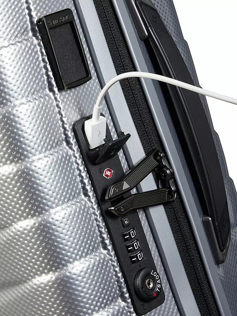 SAMSONITE Trolley Proxis erweiterbar 55cm silver silber