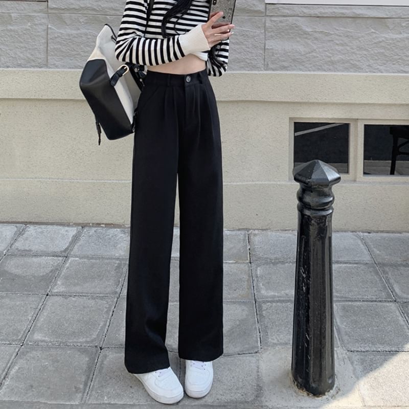 Moon City - Wijde broek met hoge taille