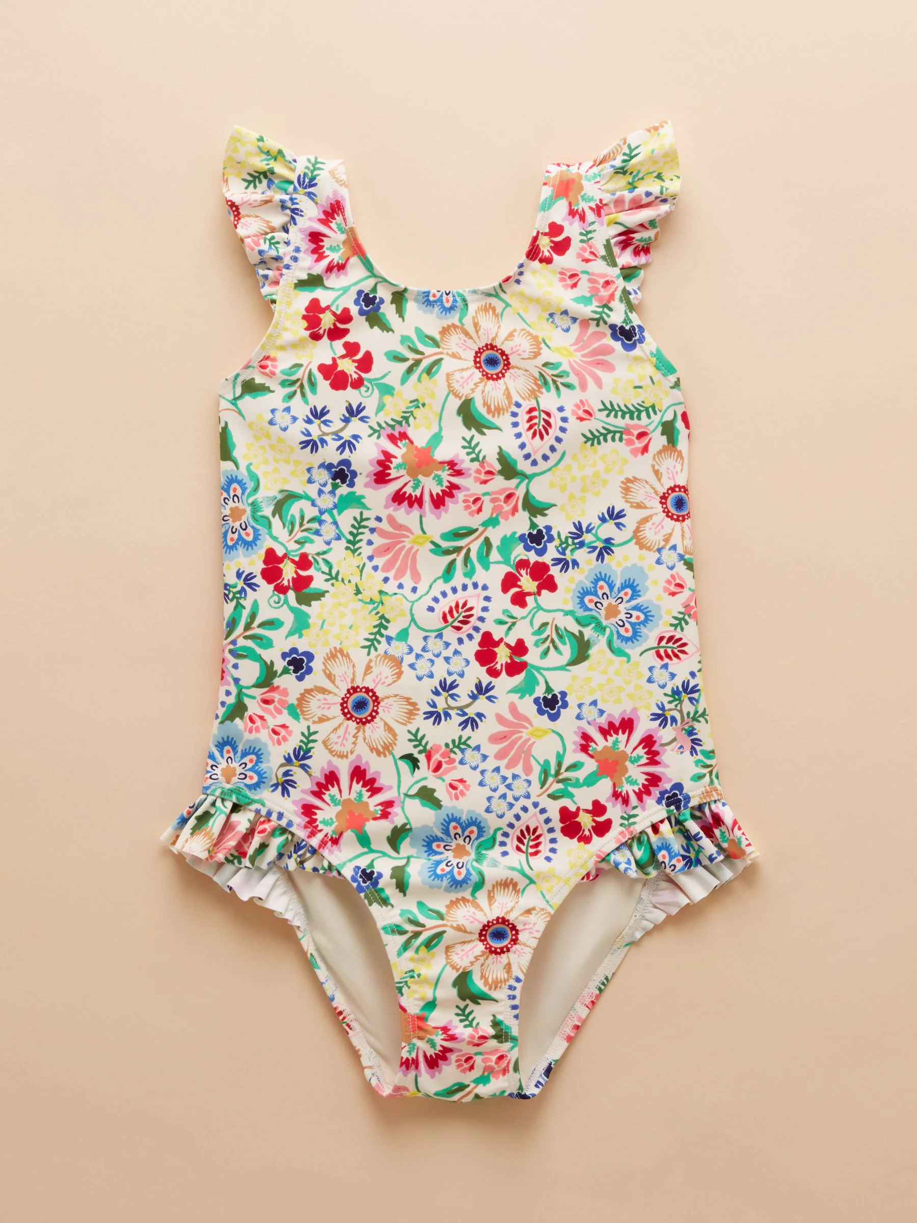 Roze/crème - Joules Splash set van twee zwempakken