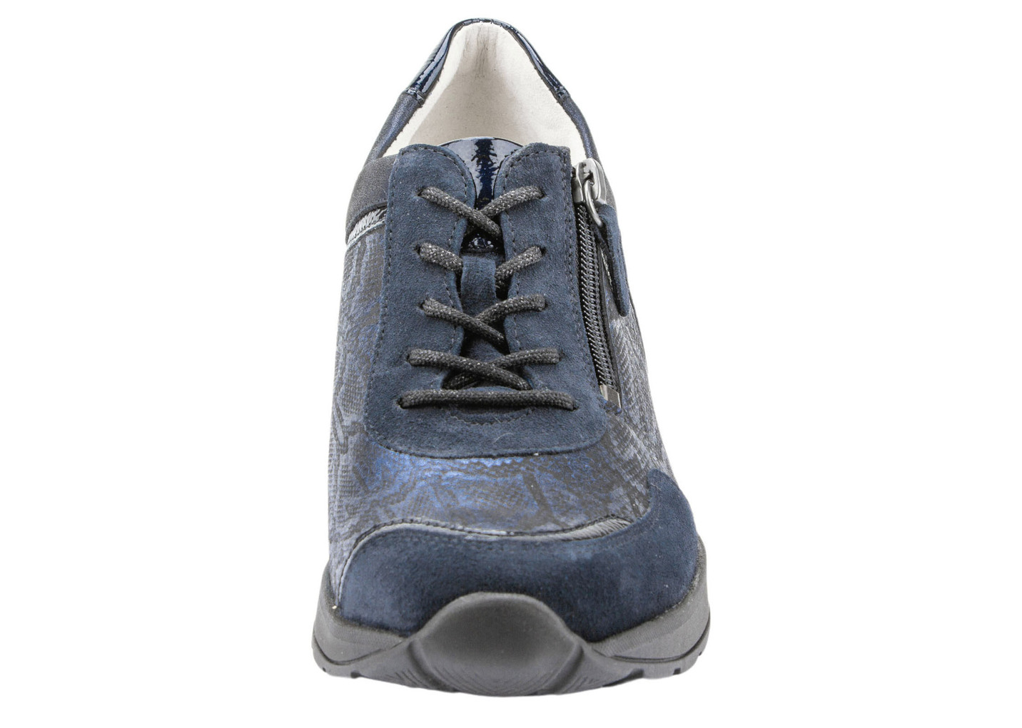 Waldläufer Schnürschuh aus interessantem Materialmix