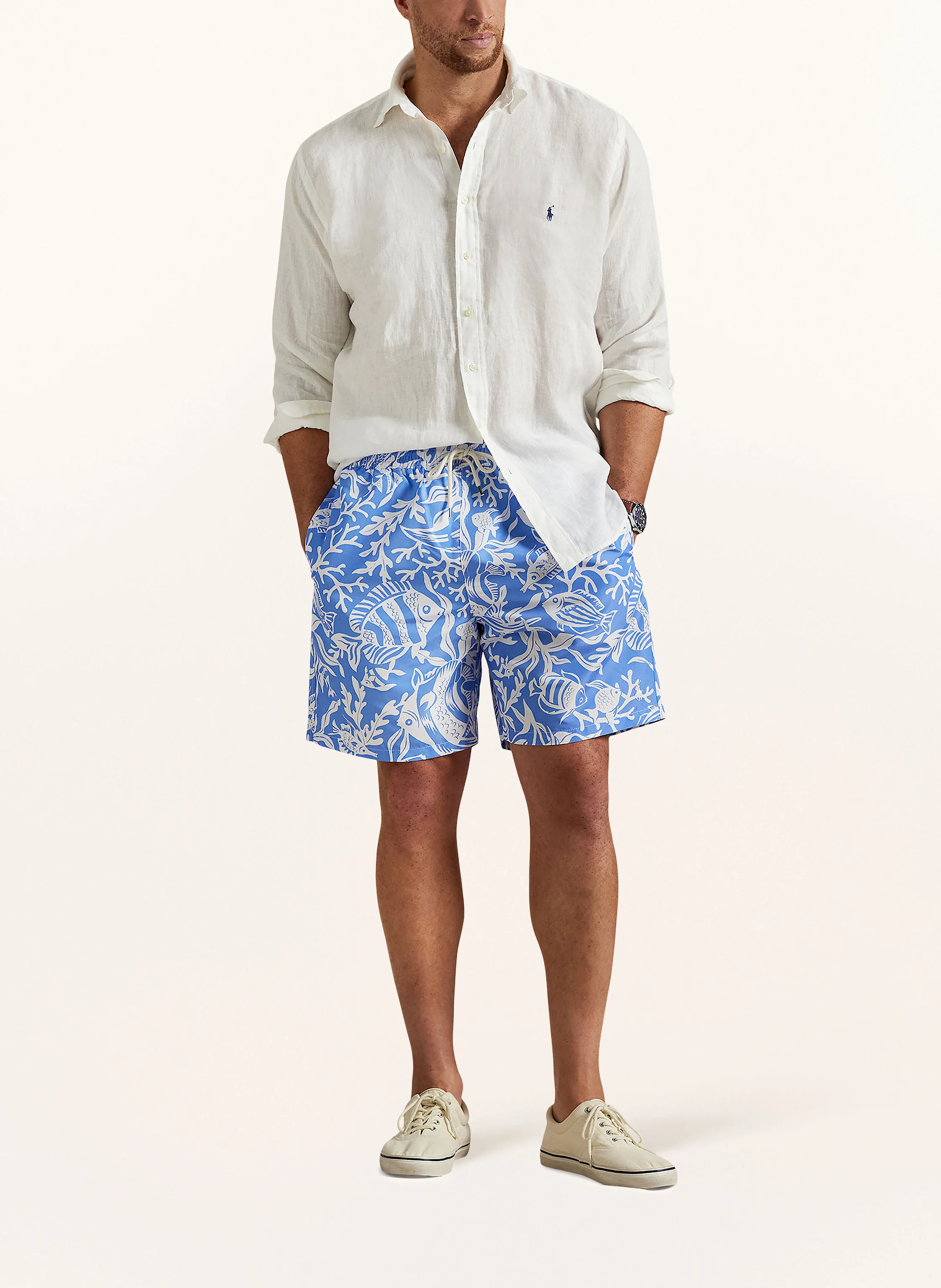 POLO RALPH LAUREN Big & Tall Leinenhemd Comfort Fit