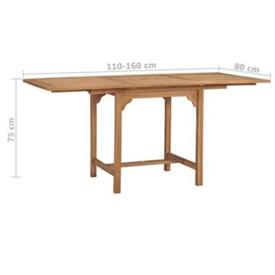 vidaXL - Tuintafel - Bruin - Hout