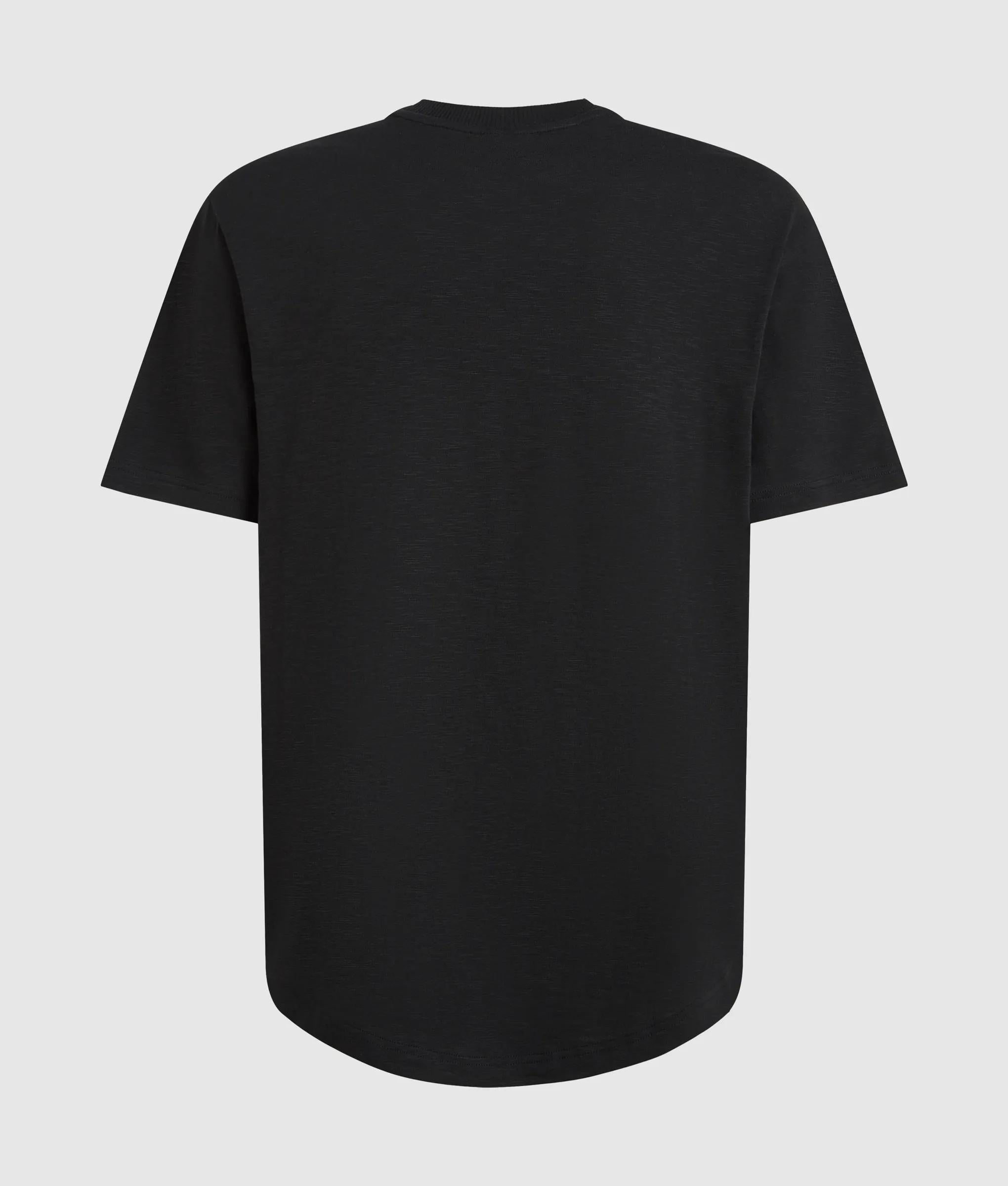 T-shirt met gebogen zoom