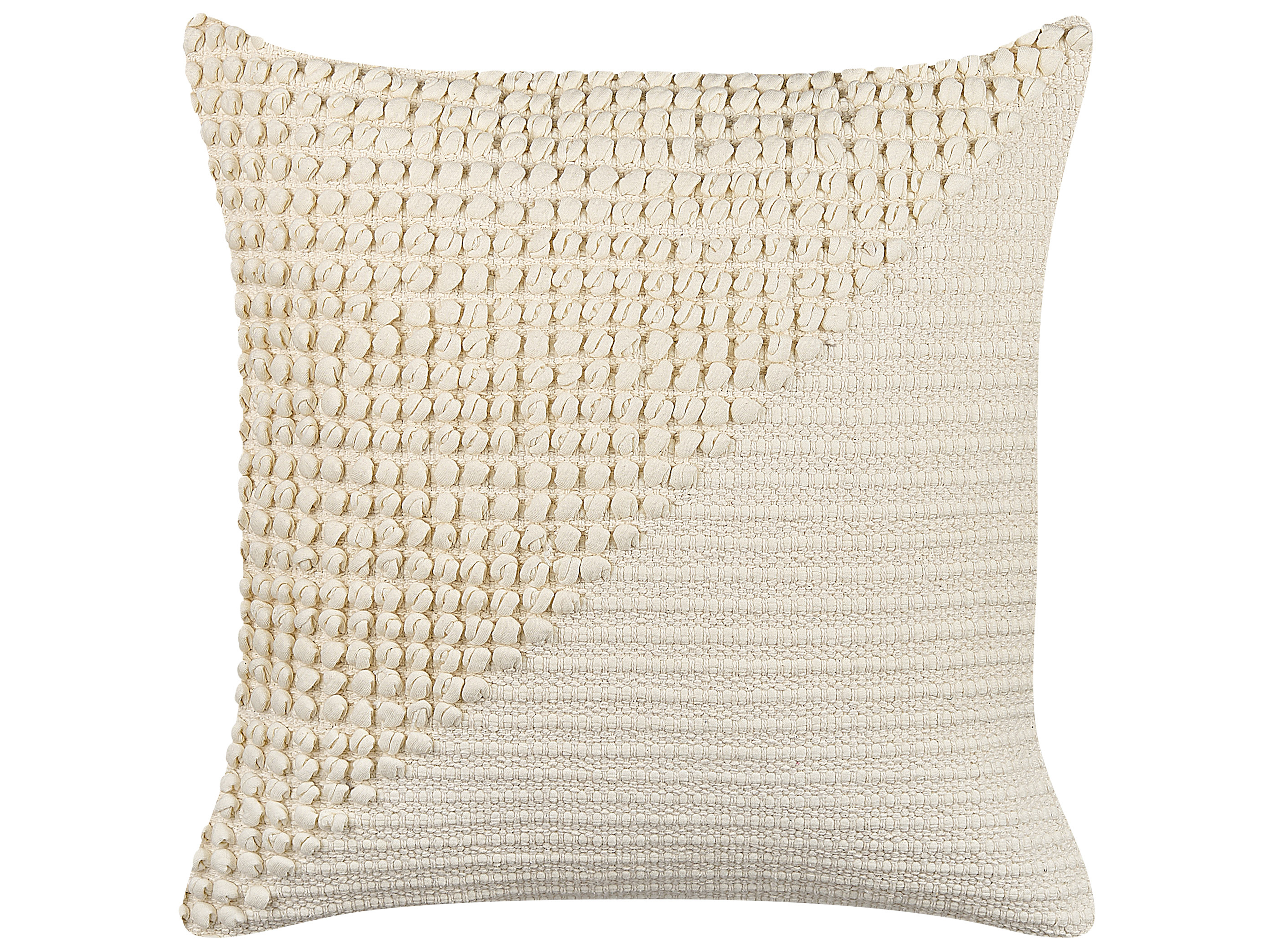 Sierkussen PELLAEA Katoen 45 x 45 cm Lichtbeige geometrisch patroon