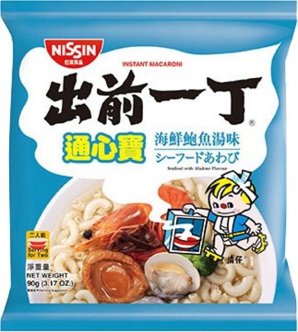 Nissin Demae Ramen Instant Macaroni Zeevruchten met Abalone Smaak 90g