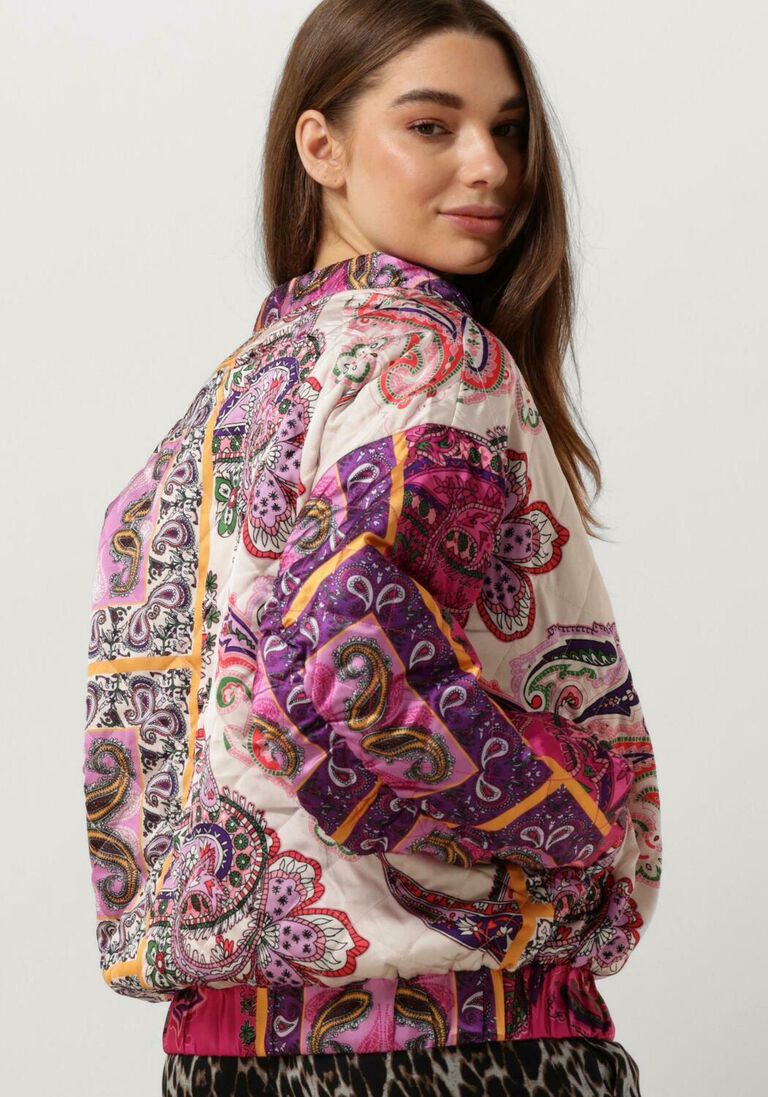 LOLLYS LAUNDRY roze lollys laundry jack montereyll bomber jacket ls