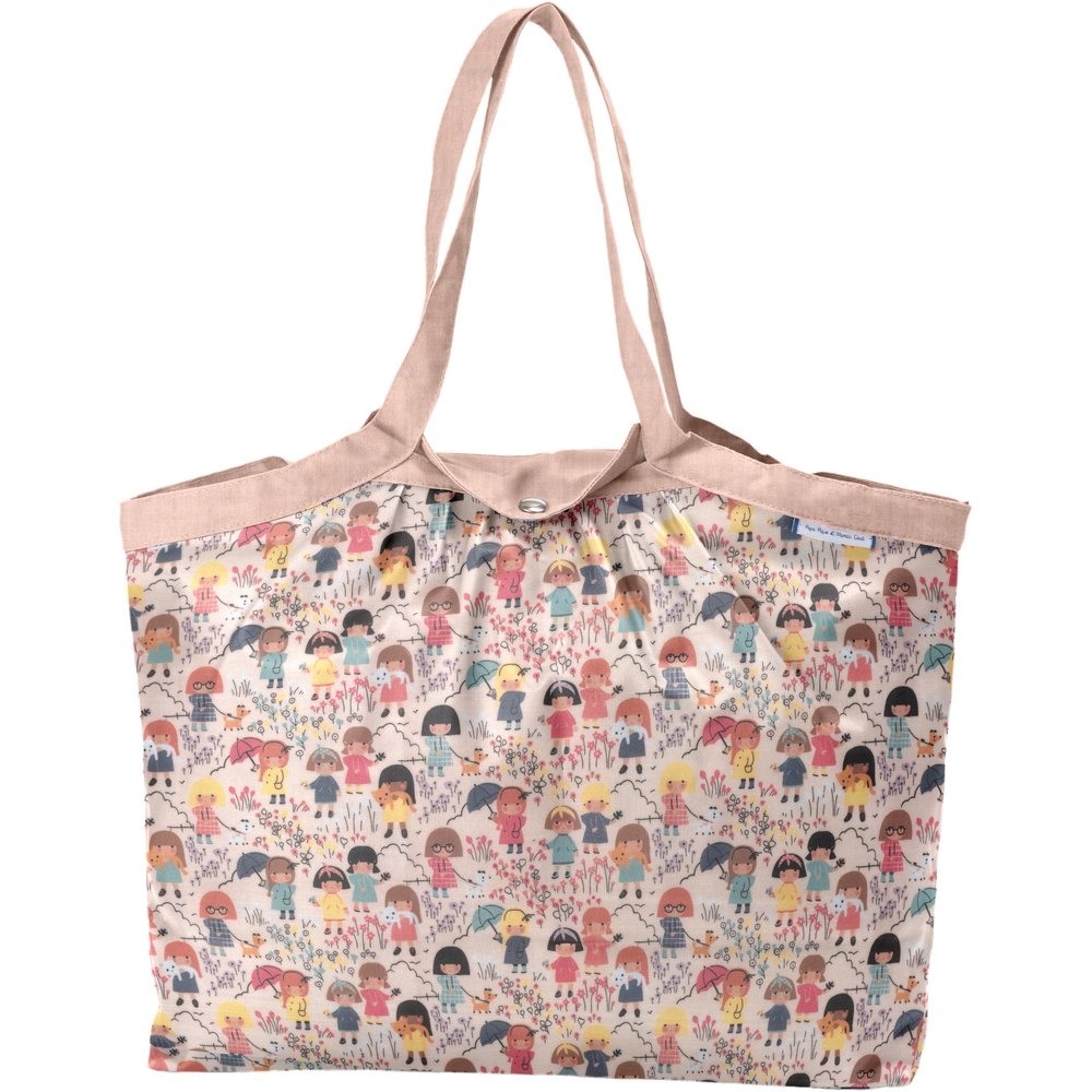 Sac Cabas Taille Moyenne Plissé Petites Filles Pop