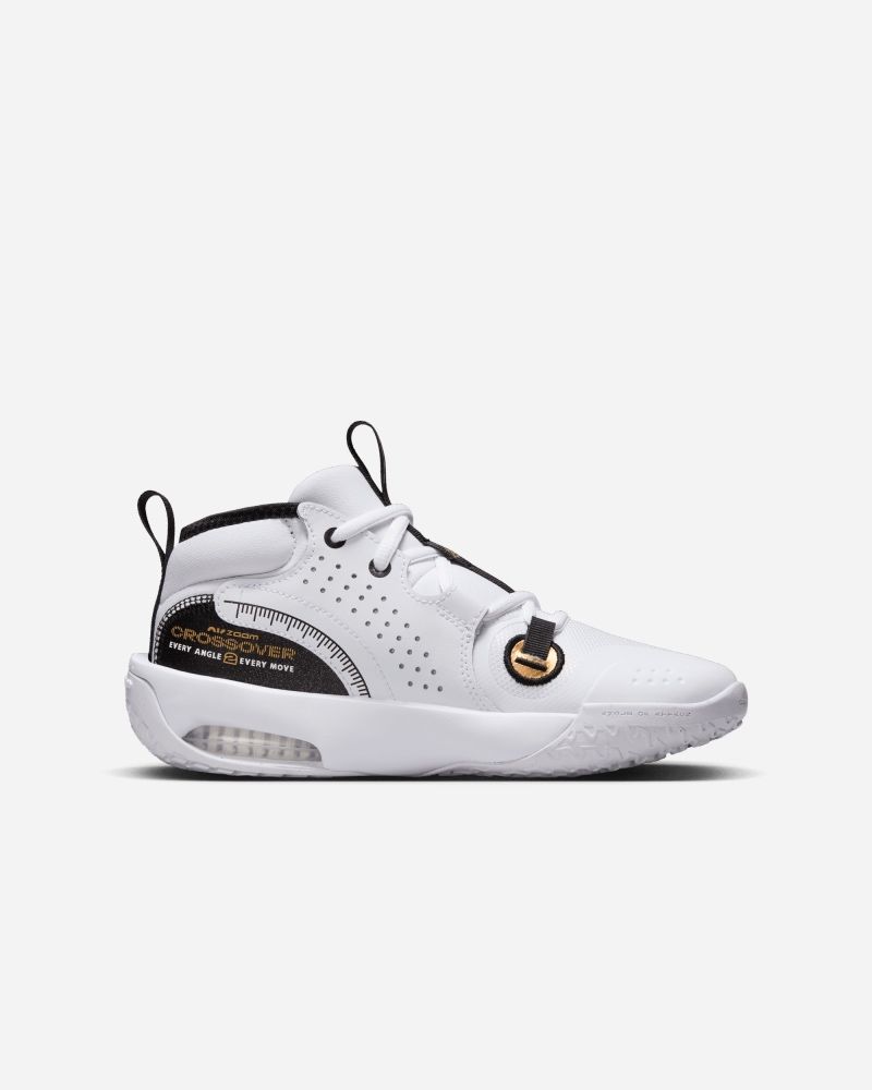 Chaussures de basket Nike Air Zoom Crossover Blanc & Or pour enfant