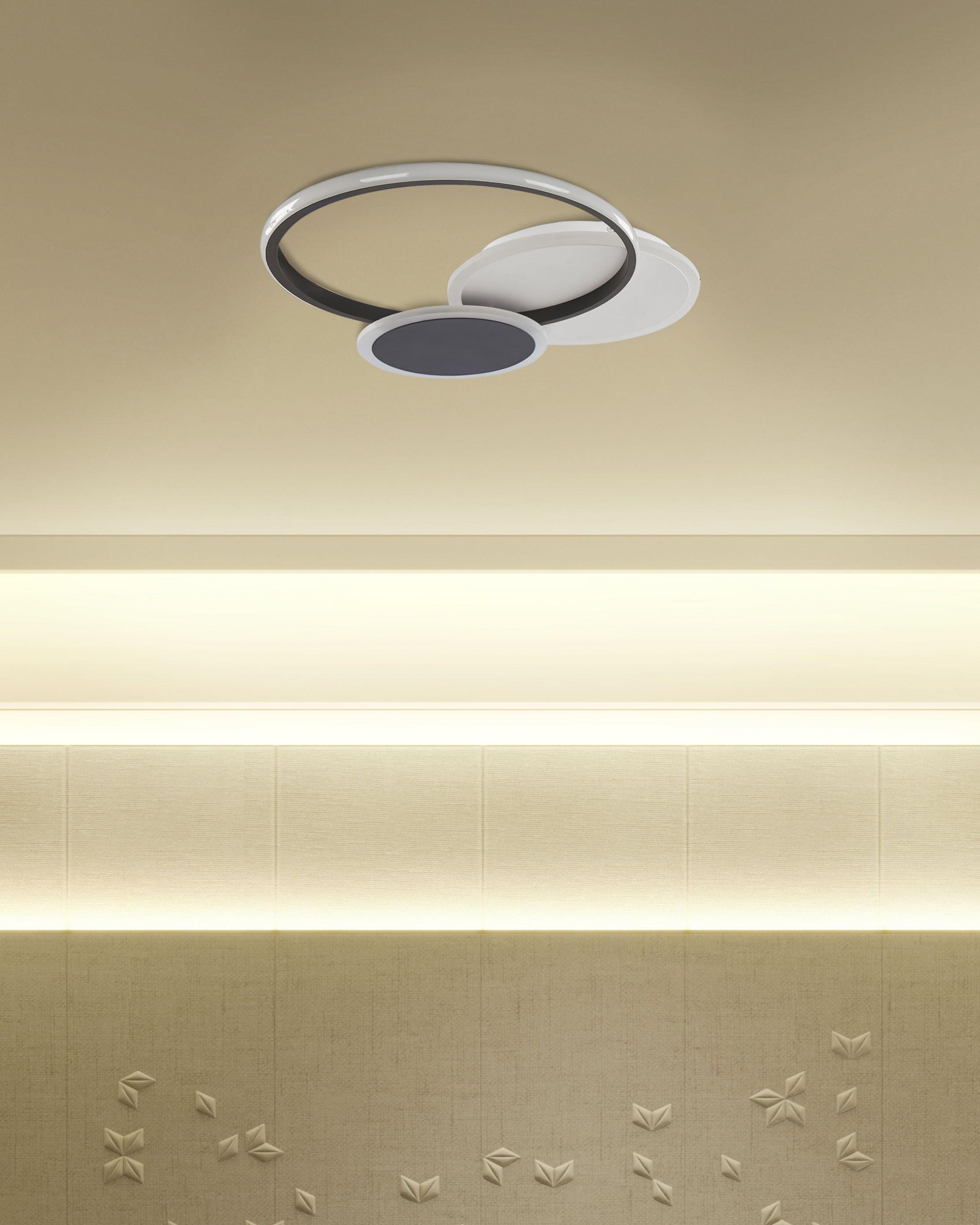 LED plafondlamp ZAMI Metaal Zwart