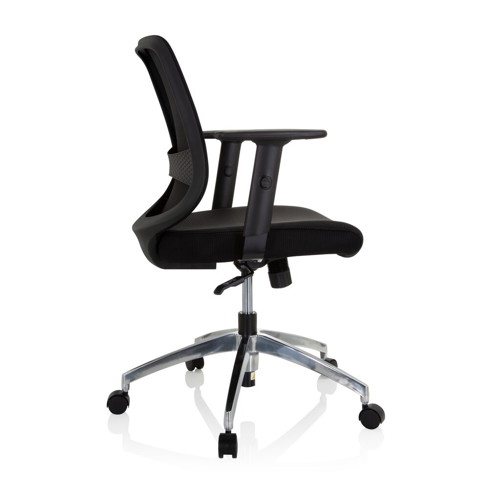 Home Office Bürostuhl CHESTER PRO Stoff/Netzstoff mit Armlehnen (höhenverstellbar) hjh OFFICE